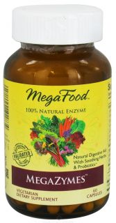MegaFood   DailyFoods MegaZymes Natural Digestive Aid   60 Vegetarian Capsules