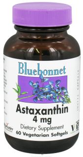 Bluebonnet Nutrition   Astaxanthin 4 mg.   60 Vegetarian Softgels