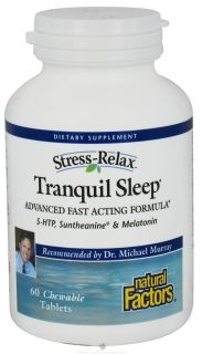 Natural Factors   Stress Relax Tranquil Sleep   60 Chewable Tablets