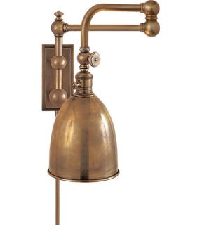 E.F. Chapman Pimlico 1 Light Swing Arm Lights/Wall Lamps in Antique Burnished Brass CHD2150AB AB