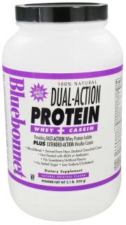 Bluebonnet Nutrition   Dual Action Protein Whey + Casein Natural Original Flavor   2.1 lbs.
