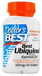 Doctors Best   Best Ubiquinol featuring Kanekas QH 100 mg.   60 Softgels