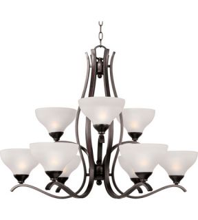 Contour 9 Light Chandeliers in Oil Rubbed Bronze 21266FTOI
