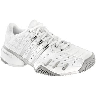 adidas Barricade V Classic adidas Womens Tennis Shoes White/Onix/Silver
