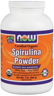 NOW Foods   Spirulina Powder Certified Organic   1 lb.
