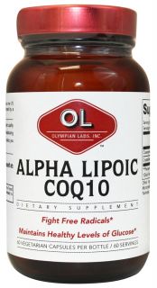 Olympian Labs   Alpha Lipoic Coenzyme Q10 200 mg.   60 Vegetarian Capsules