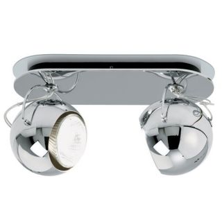 Beluga Steel Two Light Ceiling or Wall Light   D57G23