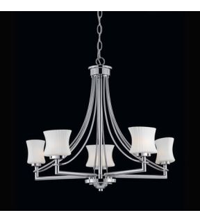 Astro 5 Light Chandeliers in Chrome 31203