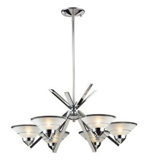 Refraction 6 Light Chandeliers in Polished Chrome 1475/6