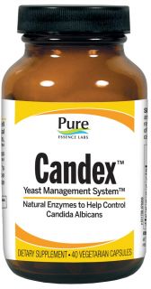 Pure Essence Labs   Candex Yeast Management System   40 Vegetarian Capsules