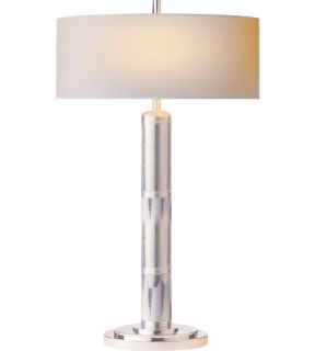 Thomas Obrien Longacre 2 Light Table Lamps in Polished Silver TOB3001PS NP