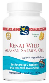 Nordic Naturals   Kenai Wild Alaskan Salmon Oil 1000 mg.   90 Softgels