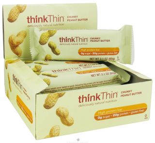 Think Products   thinkThin Protein Bar Chunky Peanut Butter   2.1 oz.