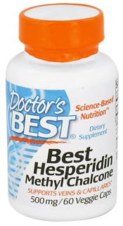 Doctors Best   Best Hesperidin Methyl Chalcone 500 mg.   60 Vegetarian Capsules