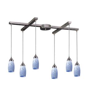 Milan 6 Light Pendants in Satin Nickel 110 6SW