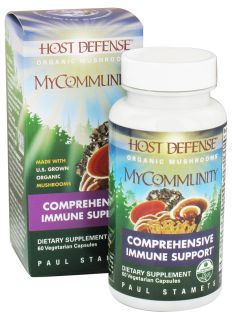 Fungi Perfecti   Host Defense MyCommunity Comprehensive Immune Support   60 Vegetarian Capsules