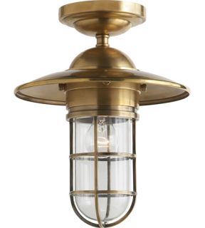 Studio Marine 1 Light Outdoor Ceiling Lights in Hand Rubbed Antique Brass SLO4002HAB CG