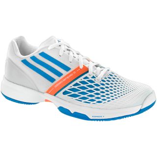 adidas adizero CC Tempaia III adidas Womens Tennis Shoes White/Solar Blue/Oran