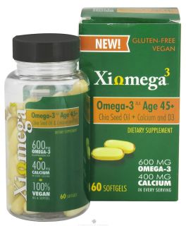 XiOmega   Omega 3 Age 45+   60 Softgels