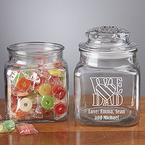 Personalized Candy Jar For Dad
