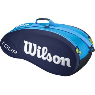 Wilson Tour 6 Pack Bag Blue Molded Wilson Tennis Bags