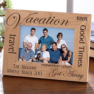 Personalized Vacation Picture Frames