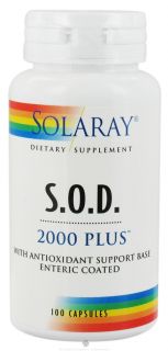 Solaray   S.O.D. 2000 Plus   100 Capsules