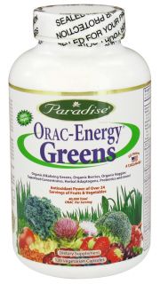 Paradise Herbs   Orac Energy Greens   120 Vegetarian Capsules