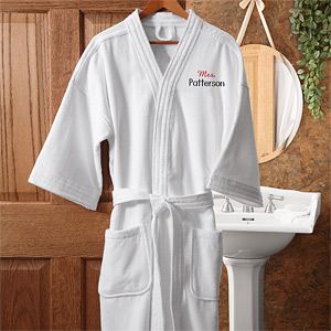 Personalized Spa Robe for Women   Mr and Mrs Collection