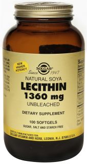 Solgar   Lecithin 1360 mg.   100 Softgels