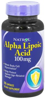 Natrol   Alpha Lipoic Acid 100 mg.   100 Capsules