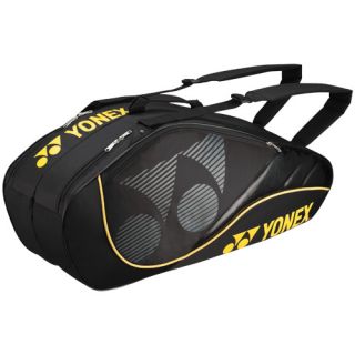 Yonex Tournament Active 6 Pack Racquet Bag Black Yonex Tennis Bags