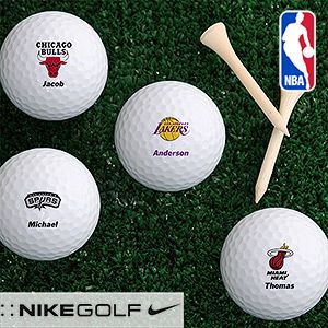 Personalized NBA Basketball Logo Golf Balls   Nike Mojo