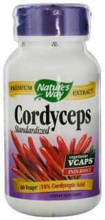 Natures Way   Standardized Cordyceps   60 Vegetarian Capsules