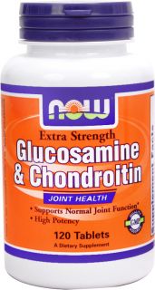 NOW Foods   Glucosamine and Chondrotin Extra Strength   120 Tablets