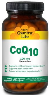 Country Life   CoQ10 100 mg.   60 Vegetarian Capsules