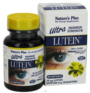 Natures Plus   Ultra Lutein 20 mg.   60 Softgels