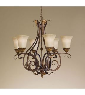 Sonoma Valley 6 Light Chandeliers in Aged Tortoise Shell F2076/6ATS