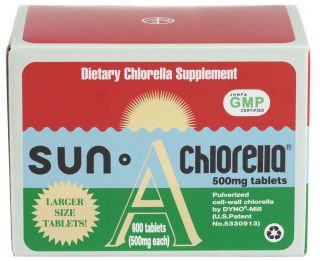 Sun Chlorella   Dietary Chlorella Supplement A 500 mg.   600 Tablets