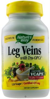 Natures Way   Leg Veins with Tru OPCs 435 mg.   120 Vegetarian Capsules