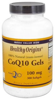 Healthy Origins   CoQ10 Kaneka Q10 Gels 100 mg.   300 Softgels