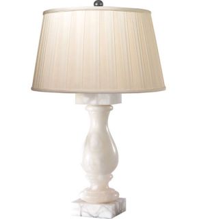 E.F. Chapman Balustrade 1 Light Table Lamps in Alabaster Natural Stone CHA8924ALB SBP