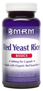 MRM   Red Yeast Rice 600 mg.   60 Vegetarian Capsules