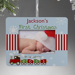 Personalized Christmas Ornaments   Babys First Christmas Frame