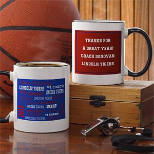 Sports Coach Personalized Coffee Mugs