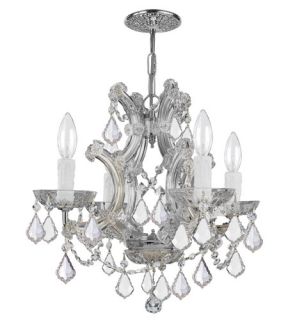 Maria Theresa 4 Light Mini Chandeliers in Polished Chrome 4474 CH CL MWP
