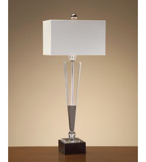 Crystal 1 Light Table Lamps in Off White JRL 8199