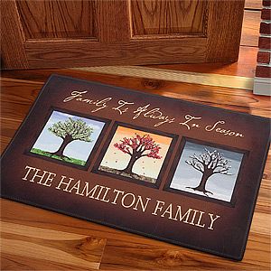 Personalized Family Name Doormats   The Seasons