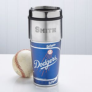 Los Angeles Dodgers Personalized Travel Mugs