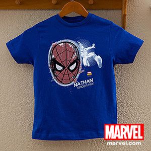 Marvel Superhero Portrait Kids T Shirts   Spiderman, Wolverine, Iron Man